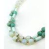 Necklace &quot;Shine&quot; Amazonite, Moonstone, Skafarki shells