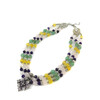 Necklace &quot;Hutsul Motifs&quot; Citrine, Rose Quartz, Amethyst, Jade