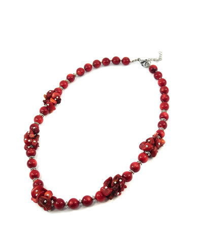 Necklace "Red Dragon" Coral