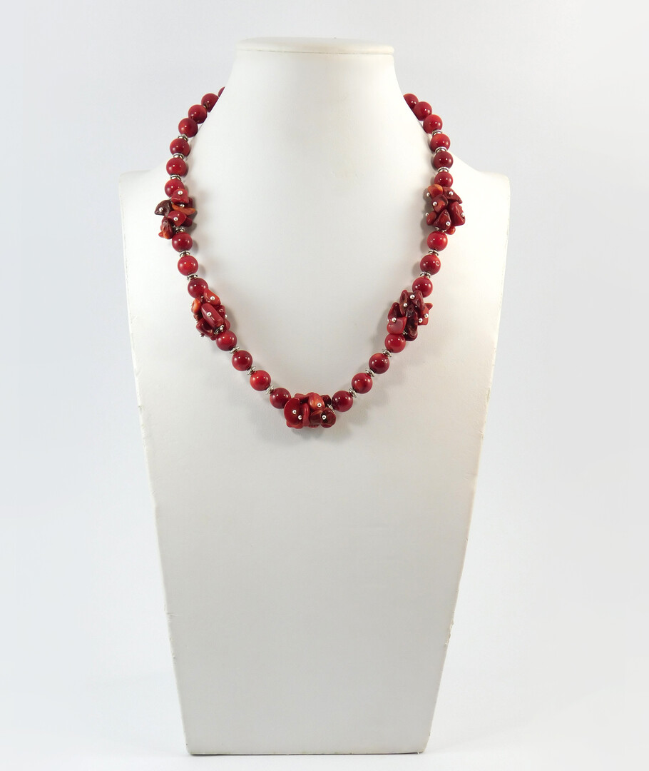 Necklace "Red Dragon" Coral