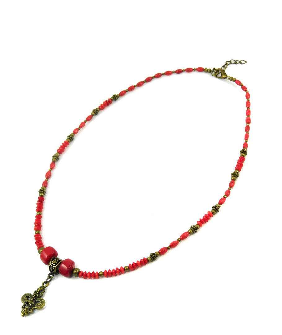 Necklace "Zelda" Coral