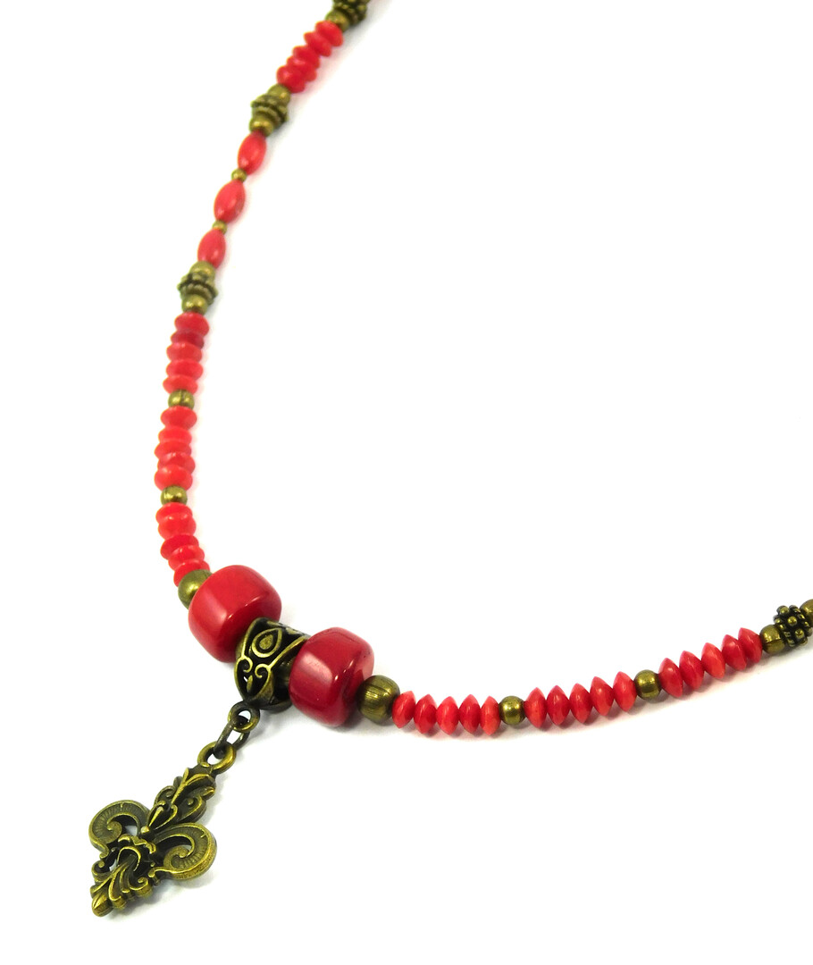 Necklace "Zelda" Coral