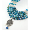 Necklace &quot;Ocean&quot; Agate, Pearls