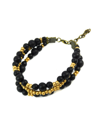 Bracelet "Gold of the Carpathians" Shungite