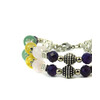 Bracelet &quot;Hutsul Motifs&quot; Citrine, Rose Quartz, Jade, Amethyst