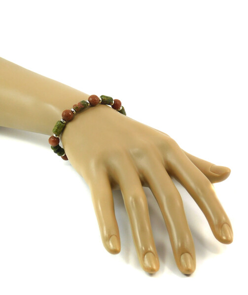 Bracelet "Golden Sands" Aventurine, Jasper