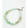 Bracelet &quot;Spring Waltz&quot; Amazonite, mother of pearl