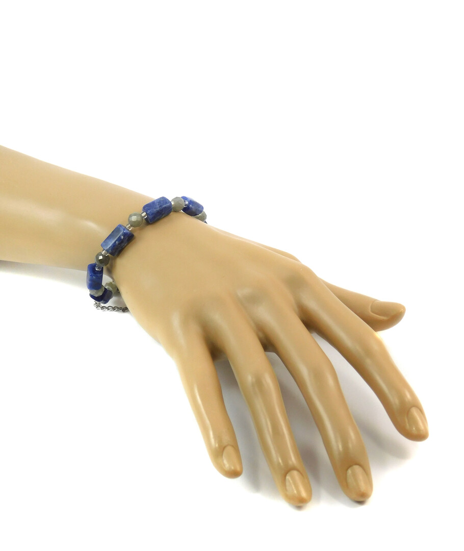 Bracelet "Spring Waltz" Lapis lazuli, Labrador