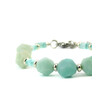 Bracelet &quot;Spring Waltz&quot; Amazonite, Skafarka shells