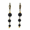 Earrings &quot;Gold of the Carpathians&quot; Shungite