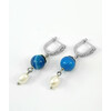 Earrings &quot;Ocean&quot; Agate, Pearls