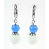 Earrings &quot;Sea dew&quot; Cat&#039;s eye, Agate