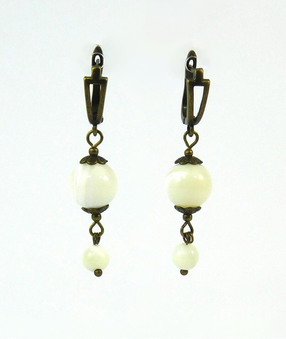 Earrings "Wonder of the Sea World" Mother of pearl