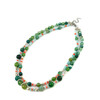 Necklace &quot;Forest gem&quot; Mother of pearl, Agate, Amazonite