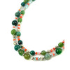 Necklace &quot;Forest gem&quot; Mother of pearl, Agate, Amazonite