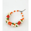 Bracelet &quot;Tender Lily&quot; Coral, mother of pearl