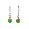 Earrings &quot;Forest Gem&quot; Mother of pearl, Agate