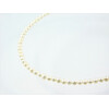 Exclusive pearl necklace, silver