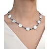 Necklace &quot;Patricia&quot; Pearls, lapis lazuli