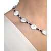 Necklace &quot;Patricia&quot; Pearls, lapis lazuli