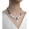 Necklace &quot;Ursula&quot; Pearls are dark, baroque