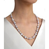 Exclusive necklace &quot;Violia&quot; Kunzite, Pearls