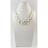 Necklace &quot;New Vision&quot; Pearls, Labrador, Adular