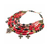 Exclusive necklace &quot;Monarch&quot; Coral, Agate