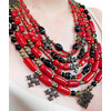 Exclusive necklace &quot;Monarch&quot; Coral, Agate