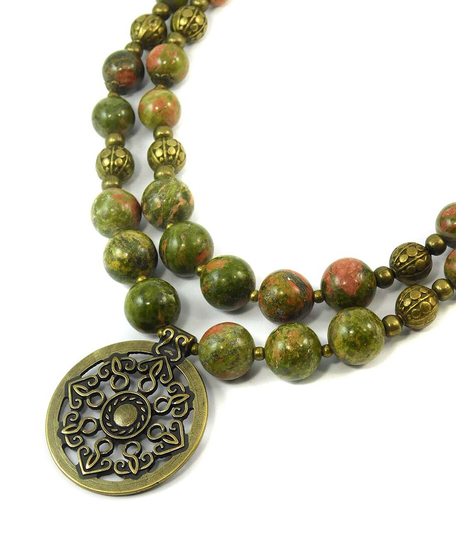 Necklace "Magic of the Forest" Jasper