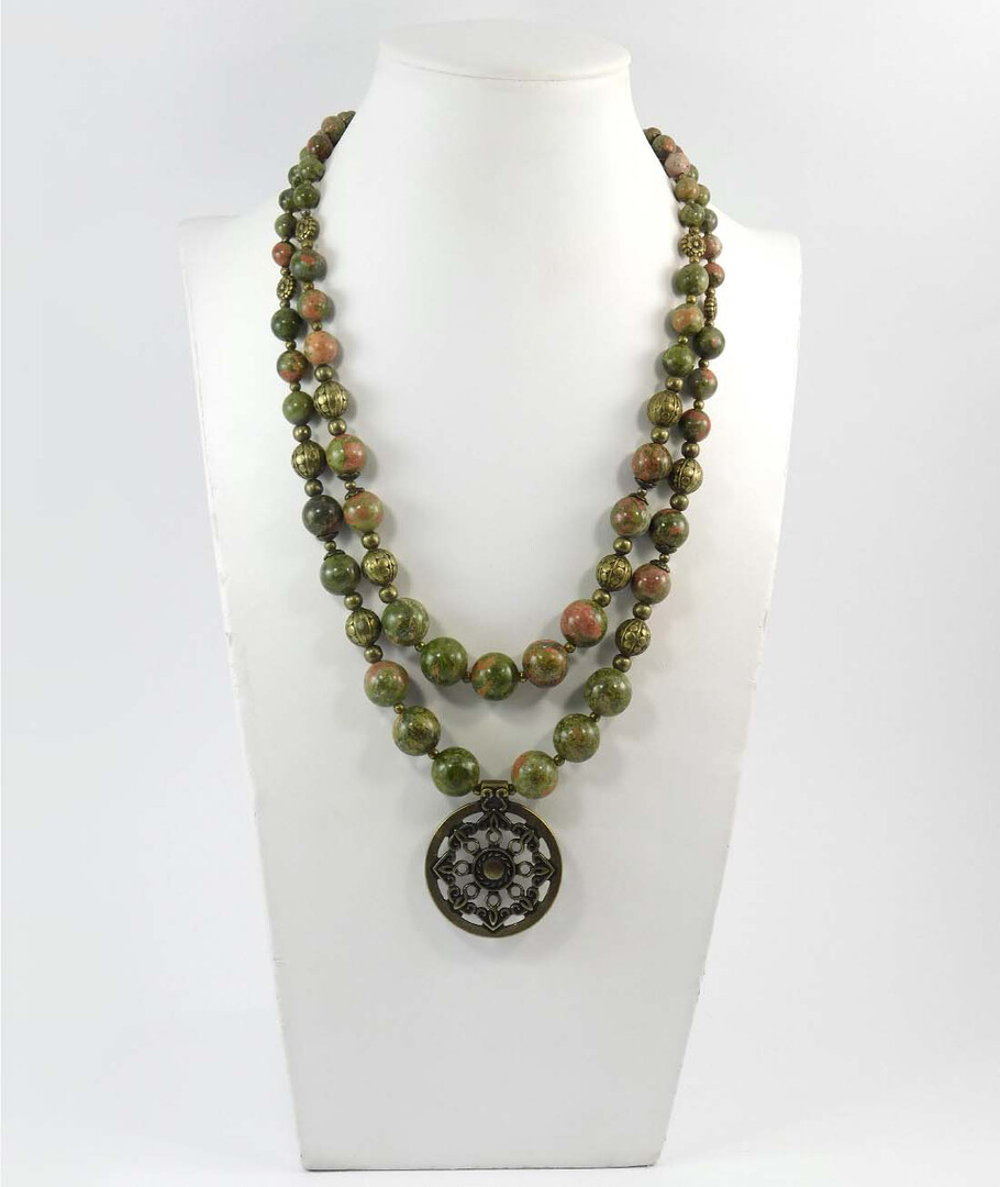 Necklace "Magic of the Forest" Jasper