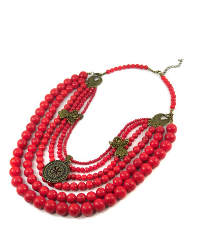 Necklace "Zelda" Coral