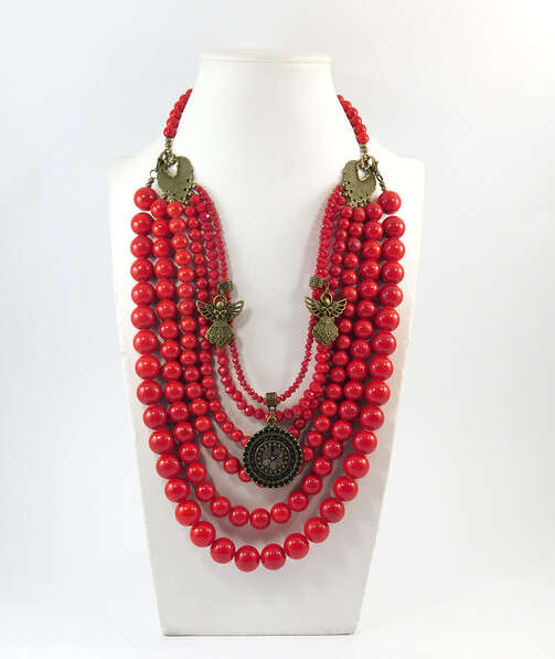 Necklace "Zelda" Coral