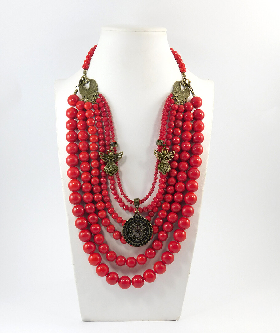 Necklace "Zelda" Coral