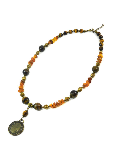 Necklace "Magic of the Forest" Jasper