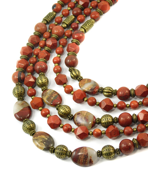 Necklace "Magic of the Forest" Jasper