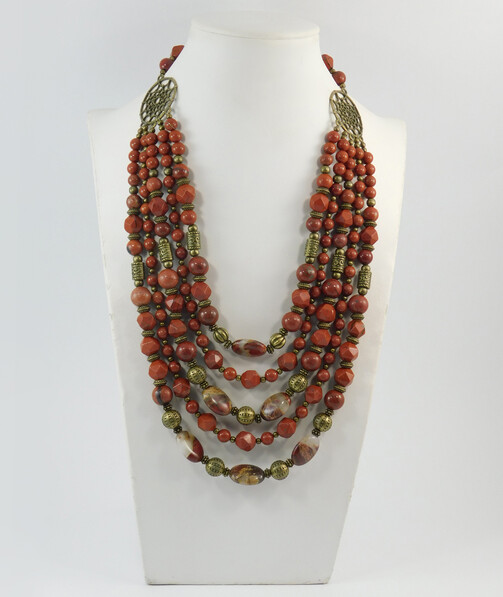 Necklace "Magic of the Forest" Jasper