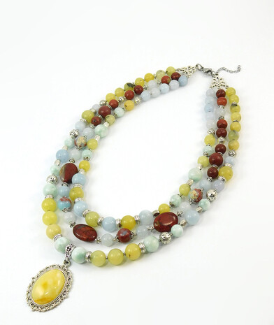 Necklace "Magic of the Forest" Jasper