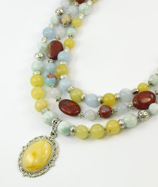 Necklace "Magic of the Forest" Jasper