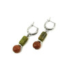 Earrings &quot;Magic of the forest&quot; Jasper