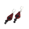 Earrings &quot;Carmenta&quot; Hematite, Shungite imitation