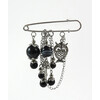 Earrings &quot;Carmenta&quot; Hematite, Shungite imitation