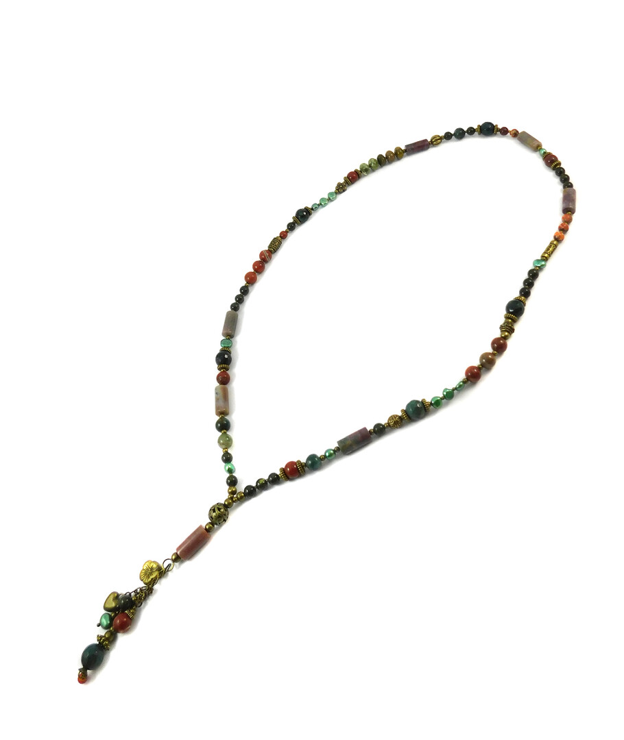 Necklace "Magic of the Forest" Jasper