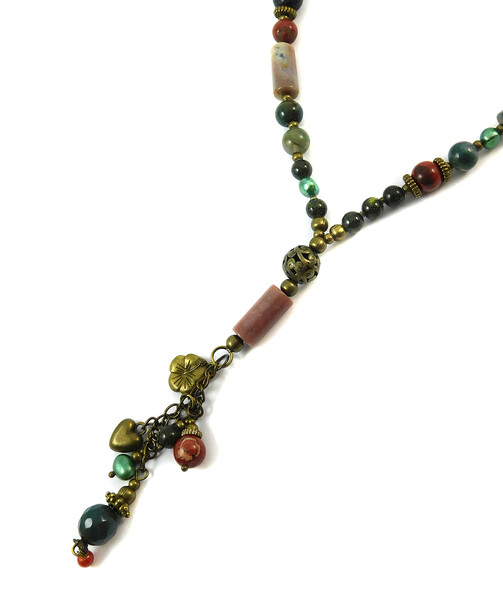 Necklace "Magic of the Forest" Jasper