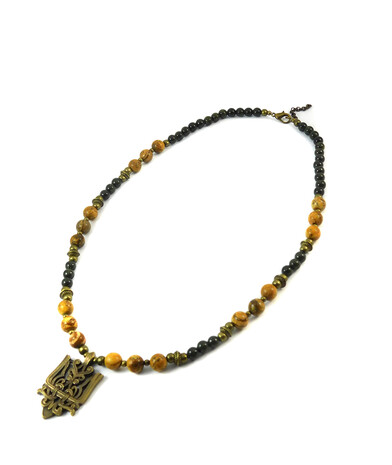 Necklace "Magic of the Forest" Jasper