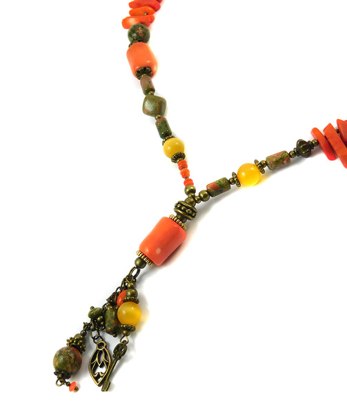 Necklace "Magic of the Forest" Jasper