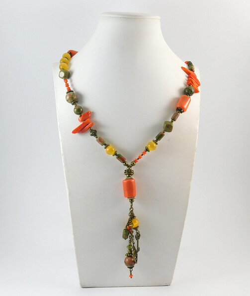 Necklace "Magic of the Forest" Jasper