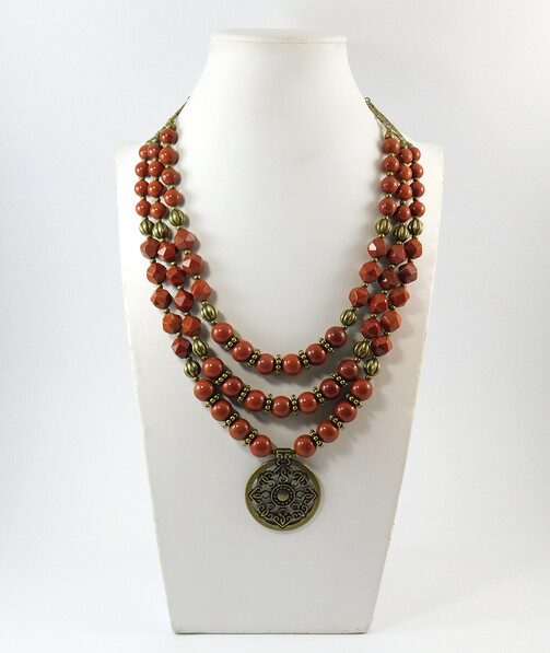 Necklace "Magic of the Forest" Jasper