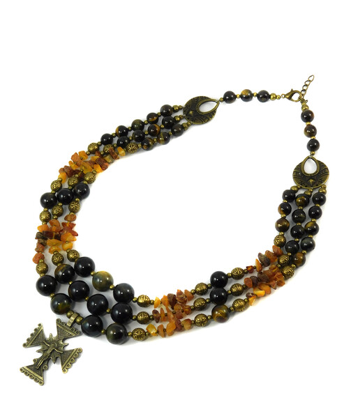 Necklace "Magic of the Forest" Jasper