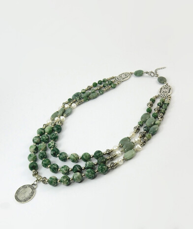 Necklace "Magic of the Forest" Jasper